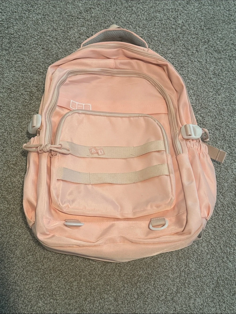 Everyday Pink Backpack with Organizer Pockets